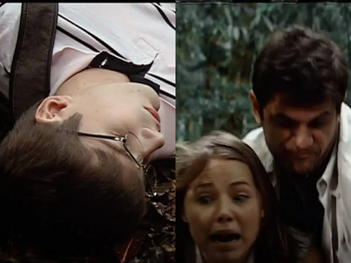 Guga (Thiago de los Reyes), Vivi (Letícia Colin) e Lipe (André Di Mauro) de Chamas da Vida