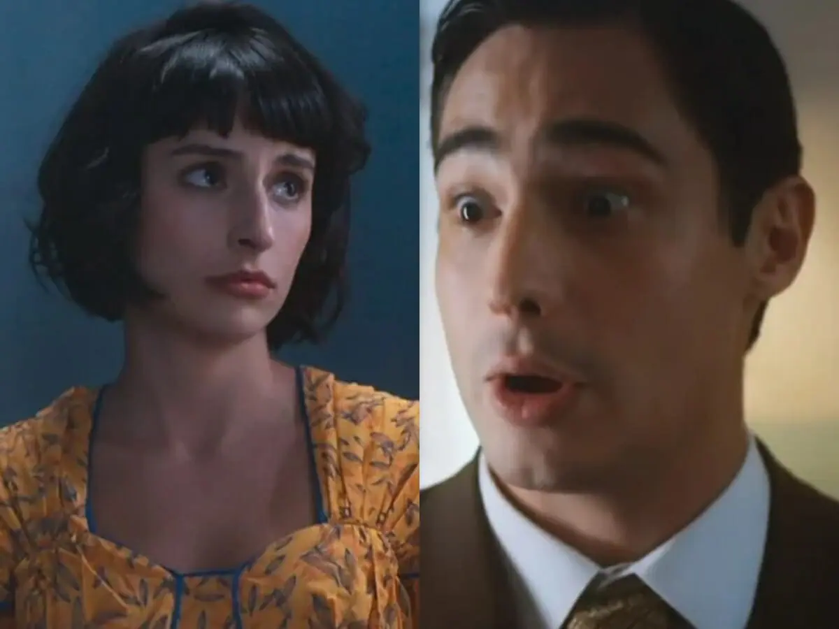 Iolanda (Duda Brack) e Joaquim (Danilo Mesquita) de Além da Ilusão