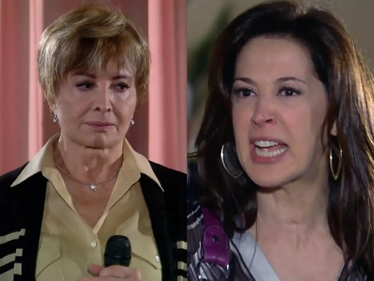 Irene (Glória Menezes) e Donatela (Claudia Raia) de A Favorita