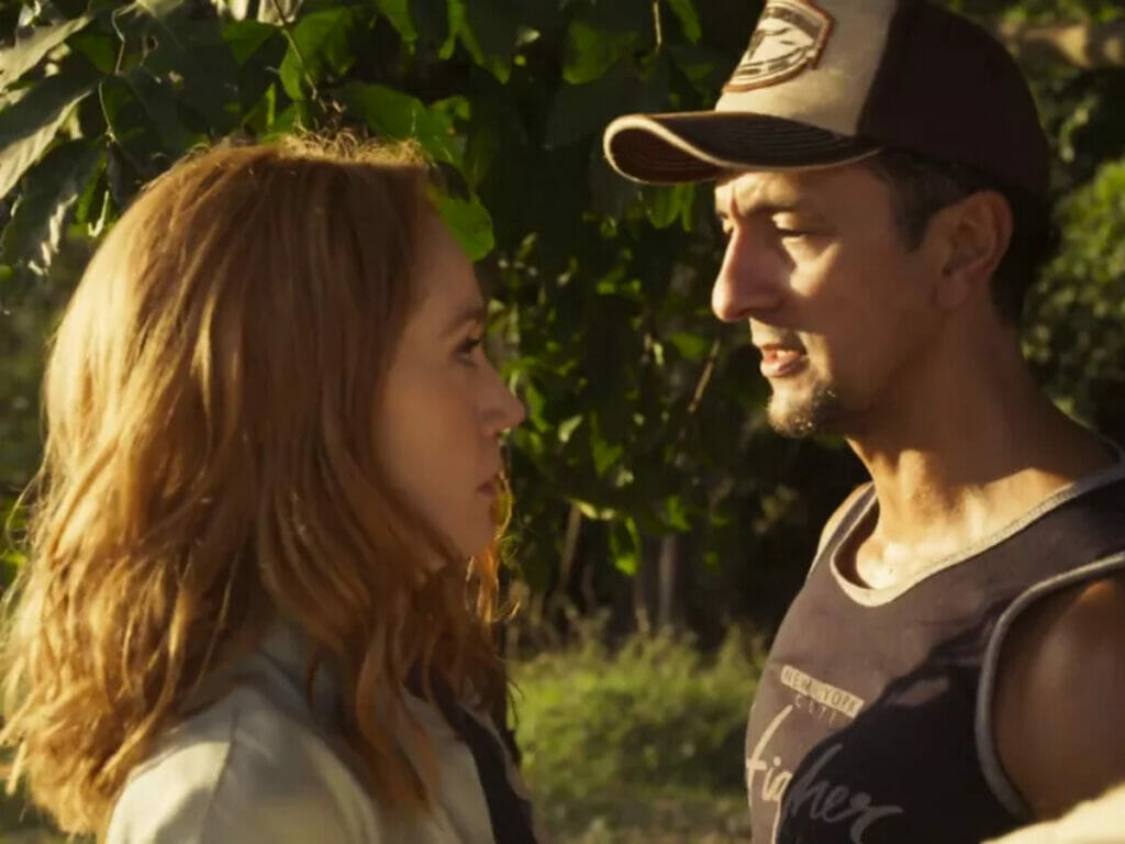 Irma (Camila Morgado) e José Lucas (Irandhir Santos) em Pantanal