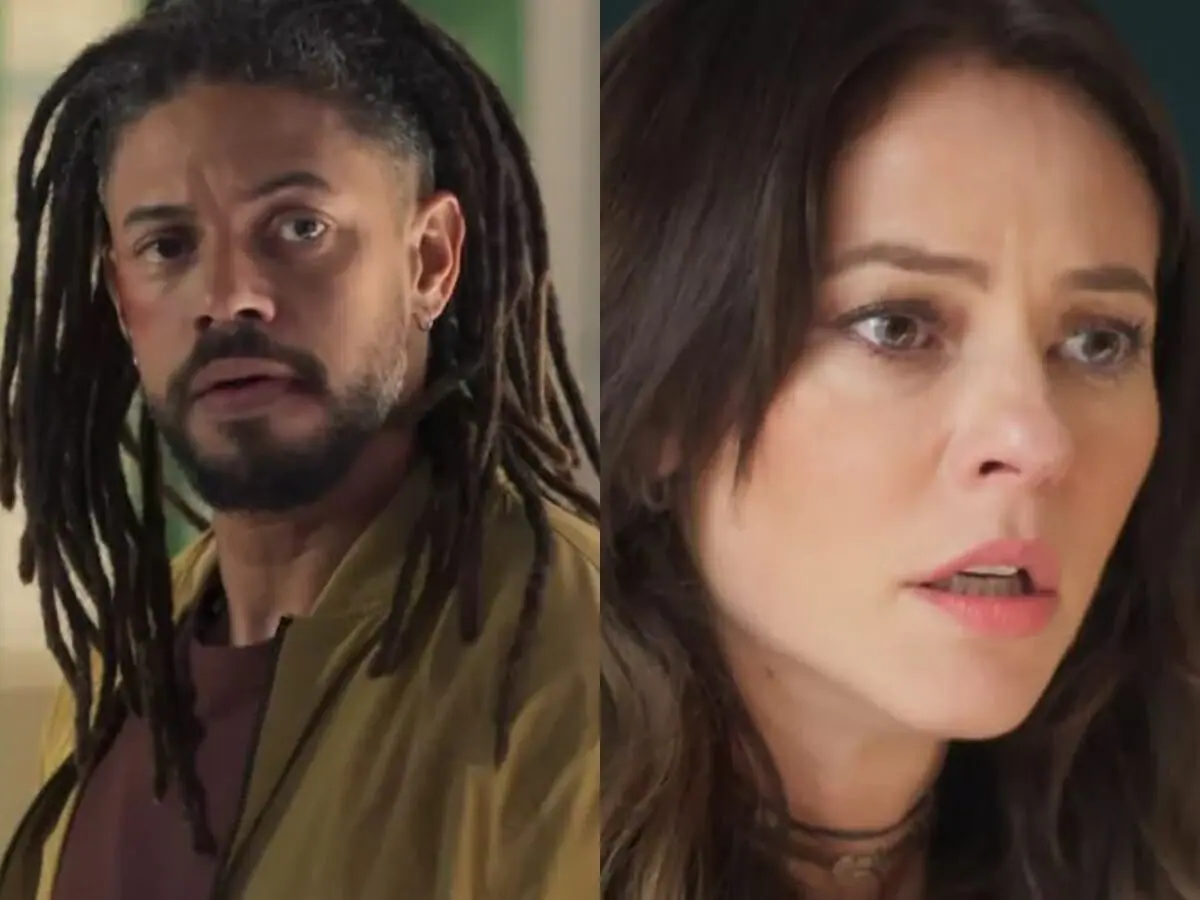 Ítalo (Paulo Lessa) e Pat (Paolla Oliveira) de Cara e Coragem