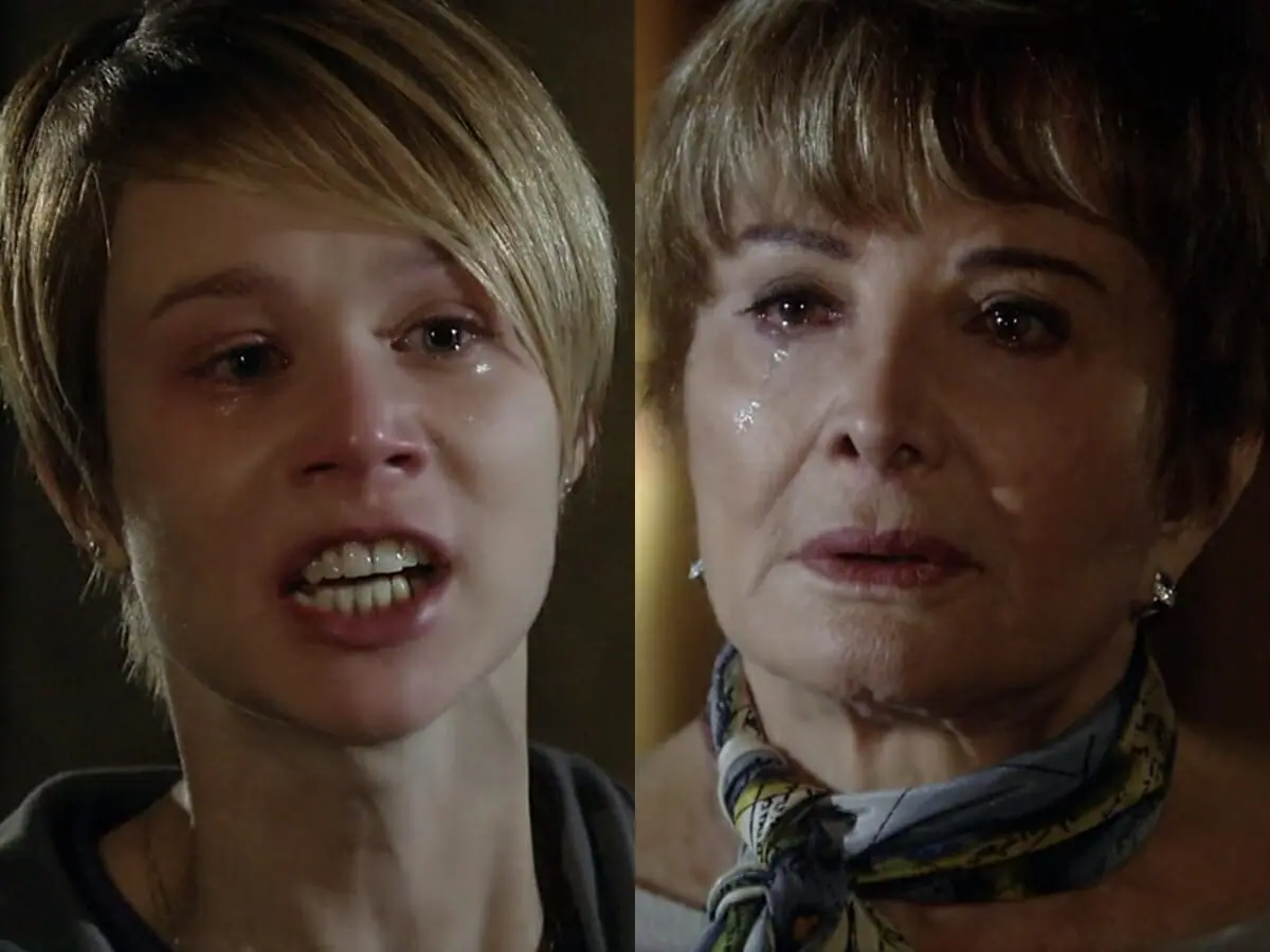 Lara (Mariana Ximenes) e Irene (Glória Menezes) de A Favorita