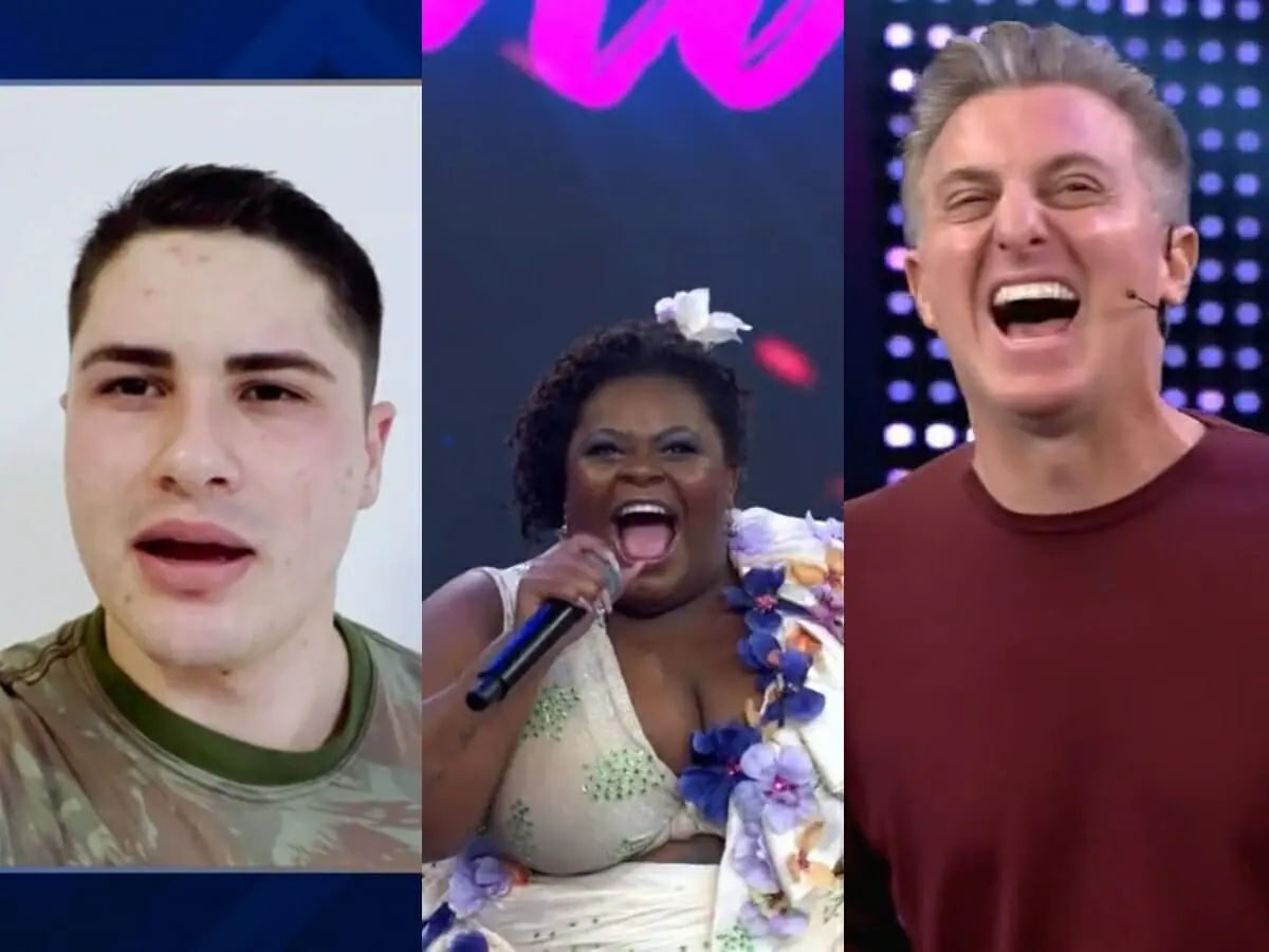 Lucas Souza, Jojo Todynho e Luciano Huck no Domingão com Huck