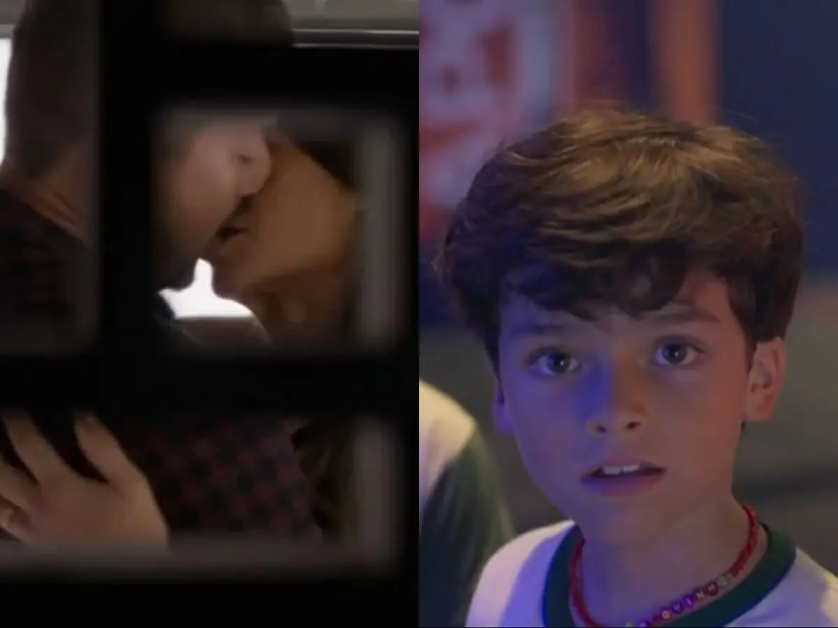 Moa (Marcelo Serrado), Pat (Paolla Oliveira) e Chiquinho (Guilherme Tavares) de Cara e Coragem
