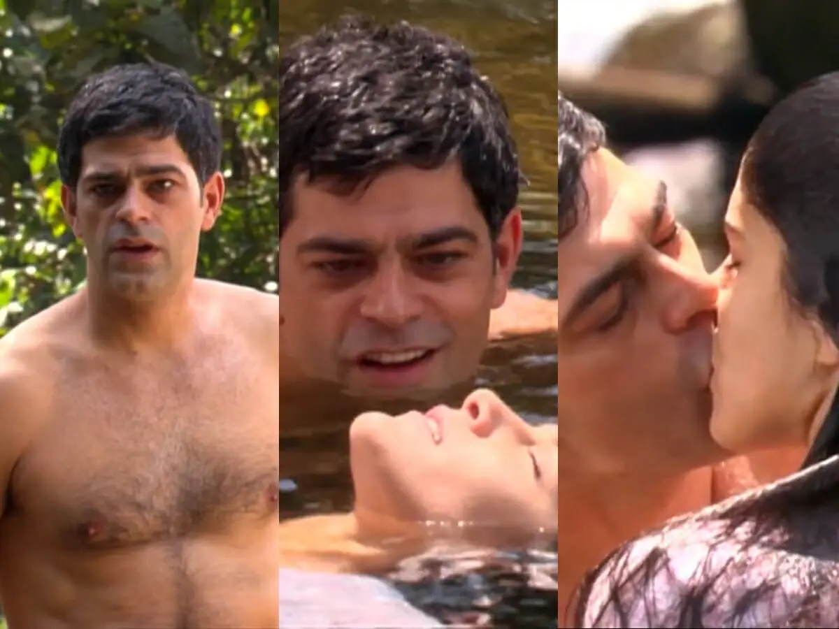 Rafael (Eduardo Moscovis) e Serena (Priscila Fantin) de Alma Gêmea