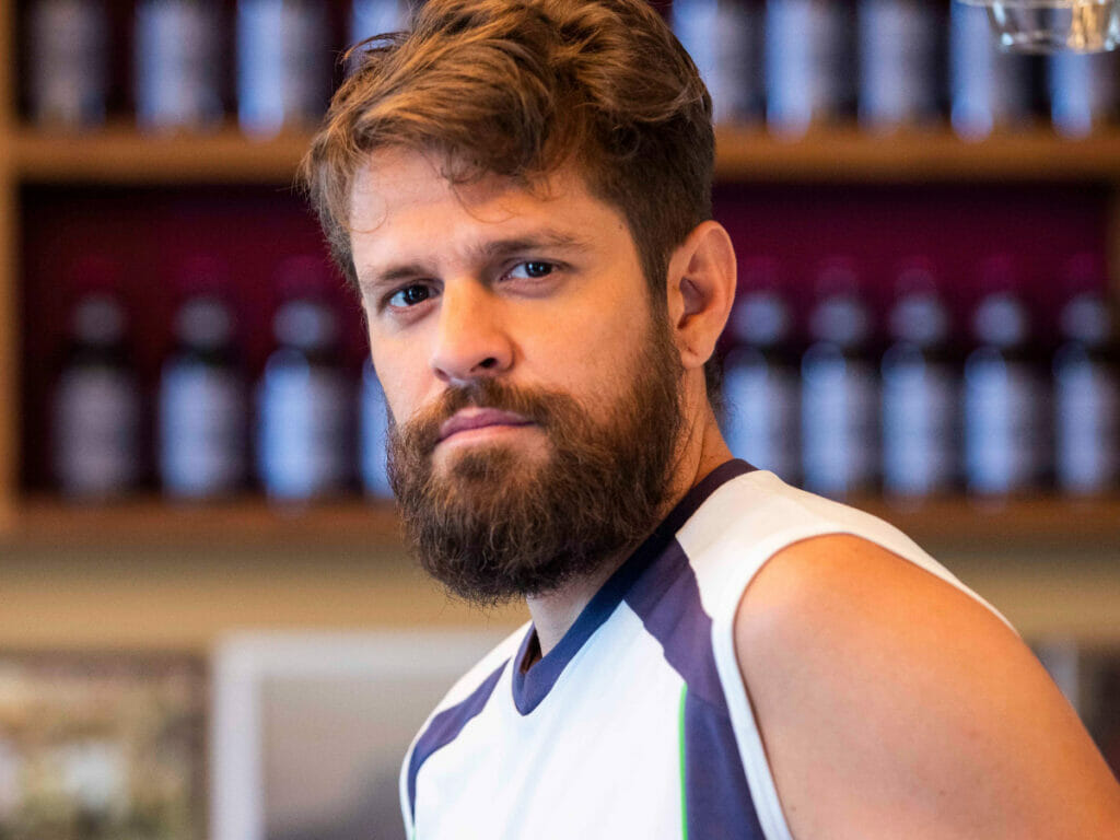 Samuel (Alejandro Claveaux) em Cara e Coragem