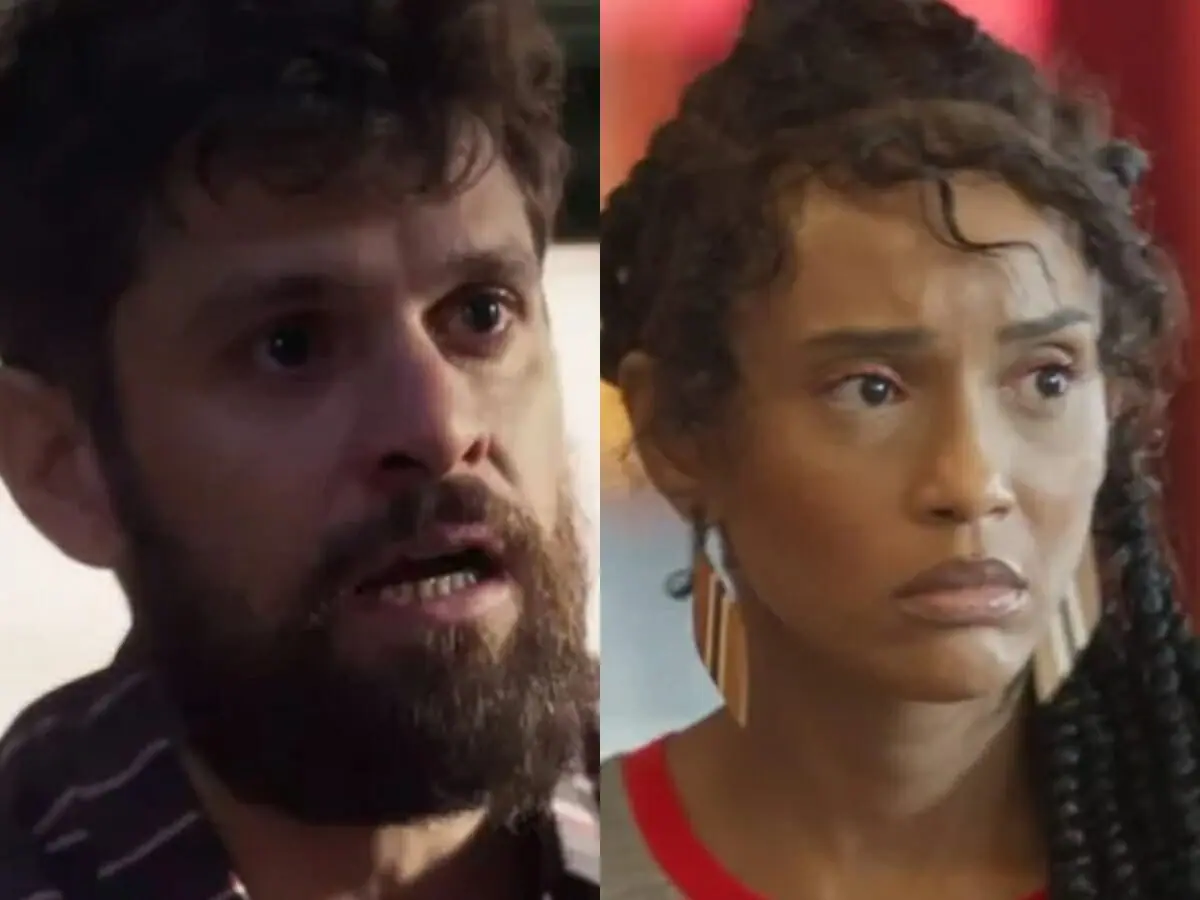 Samuel (Alejandro Claveaux) e Anita (Taís Araujo) de Cara e Coragem