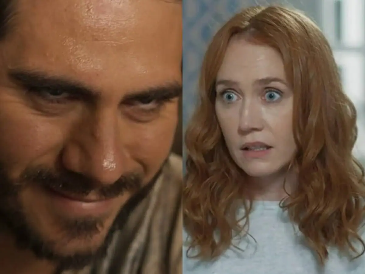 Trindade (Gabriel Sater) e Irma (Camila Morgado) de Pantanal