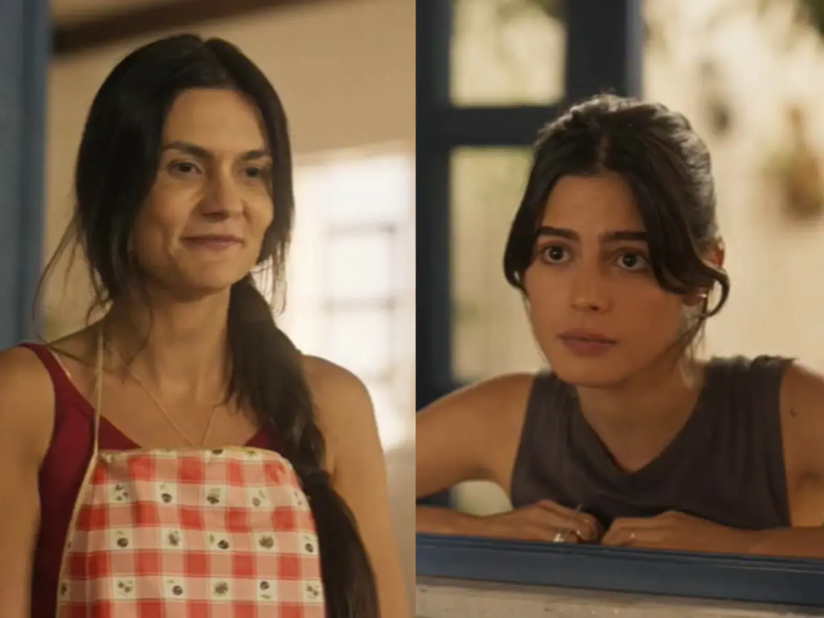 Zefa (Paula Barbosa) e Guta (Julia Dalavia) em Pantanal