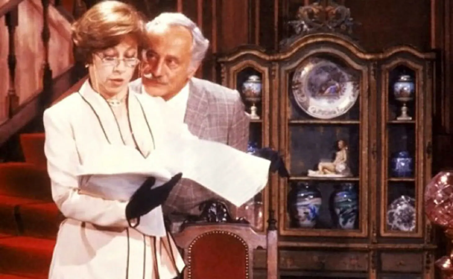 Charlô (Fernanda Montenegro) e Otávio (Paulo Autran) em Guerra dos Sexos