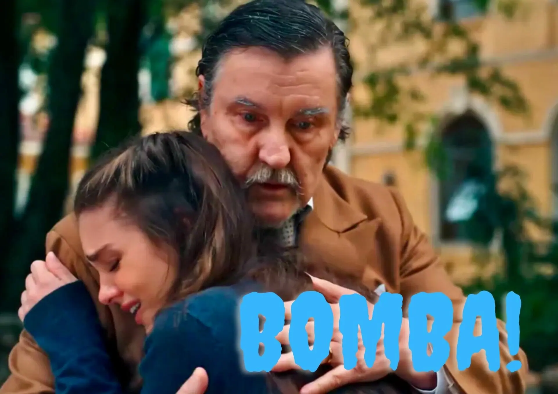 Matias (Antonio Calloni) e Olívia (Debora Ozório) de Além da Ilusão