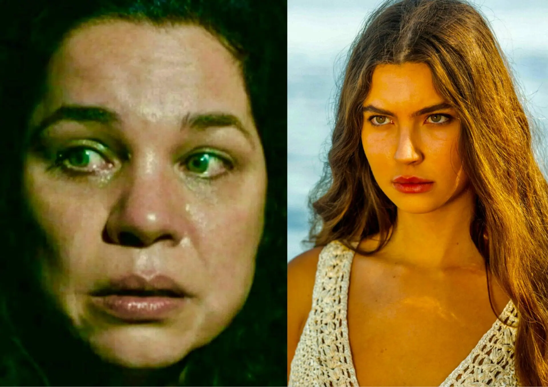 Maria Bruaca (Isabel Teixeira) e Juma (Alanis Guillen) em Pantanal