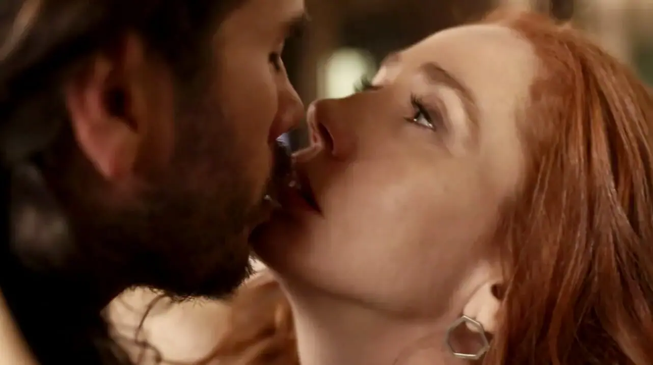 Irma (Camila Morgado) e Trindade (Gabriel Sater) em Pantanal