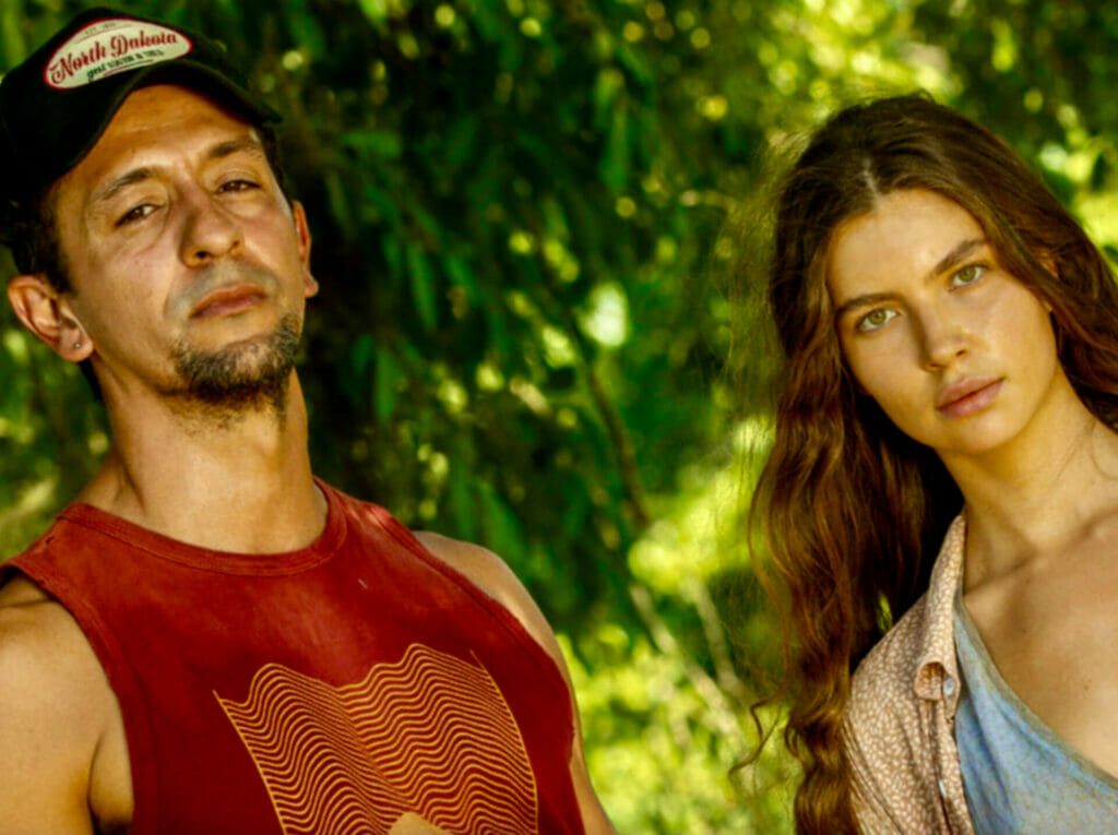 José Lucas (Irandhir Santos) e Juma (Alanis Guillen) em Pantanal