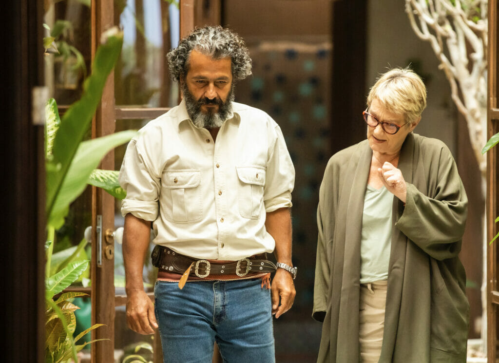 José Leôncio (Marcos Palmeira) e Mariana (Selma Egrei) de Pantanal (Divulgação)