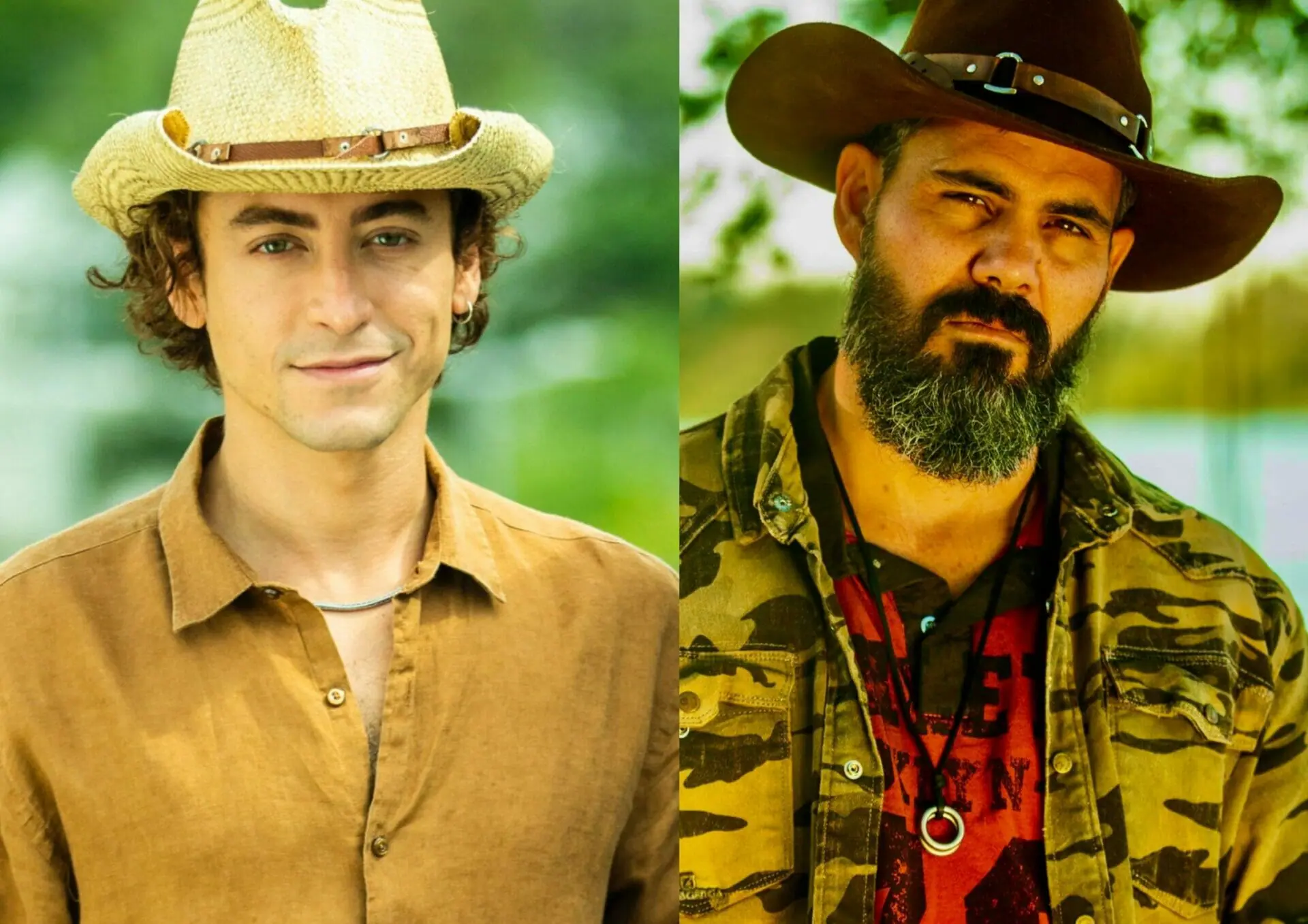 Jove (Jesuíta Barbosa) e Alcides (Juliano Cazarré) em Pantanal