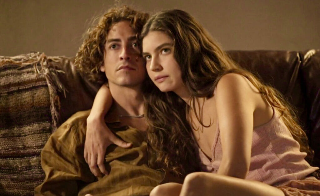 Juma (Alanis Guillen) e Jove (Jesuíta Barbosa) em Pantanal