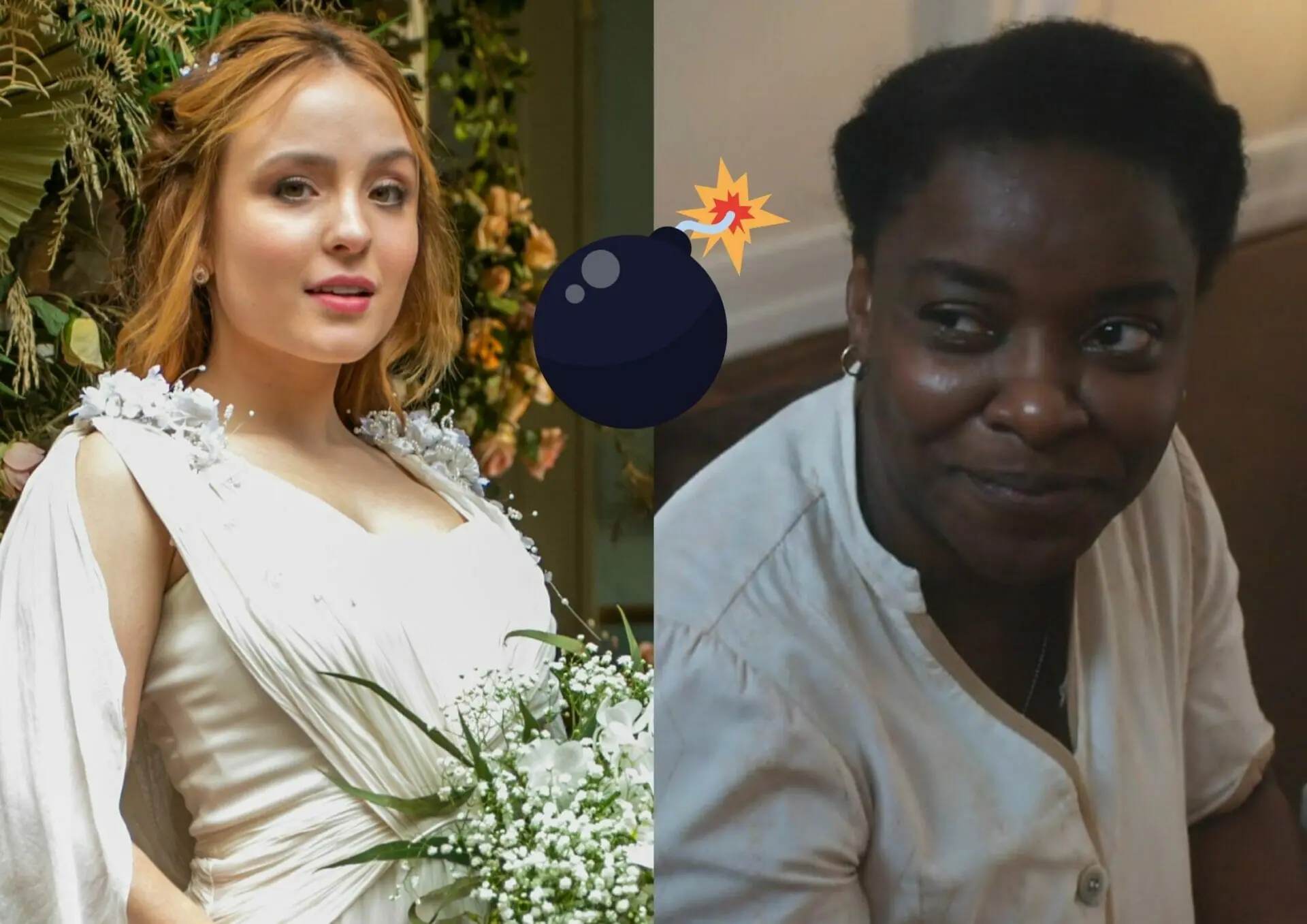 Isadora (Larissa Manoela) e Augusta (Olívia Araújo) em Além da Ilusão