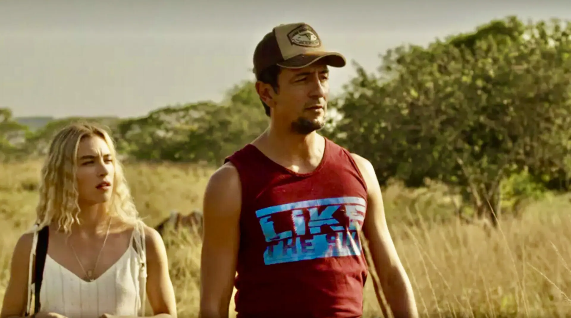 Érica (Marcela Fetter) e José Lucas (Irandhir Santos) em Pantanal