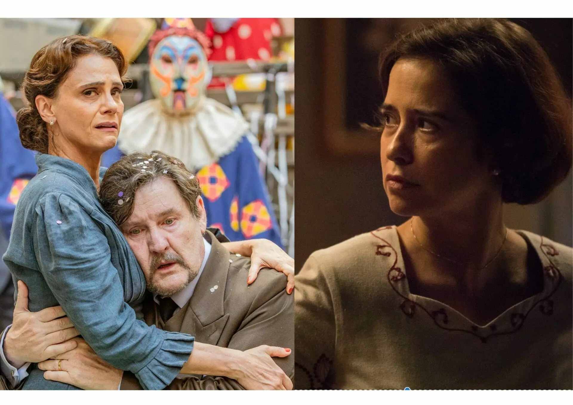Heloísa (Paloma Duarte), Matias (Antônio Calloni) e Violeta (Malu Galli) em Além da Ilusão