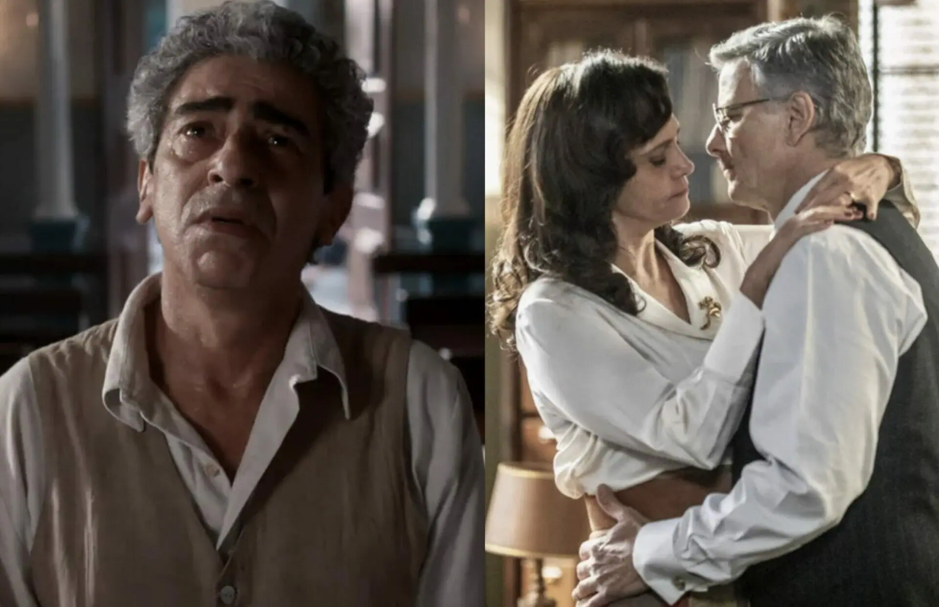 Benê (Claudio Jaborandy), Violeta (Malu Galli) e Eugênio (Marcello Novaes) em Além da Ilusão