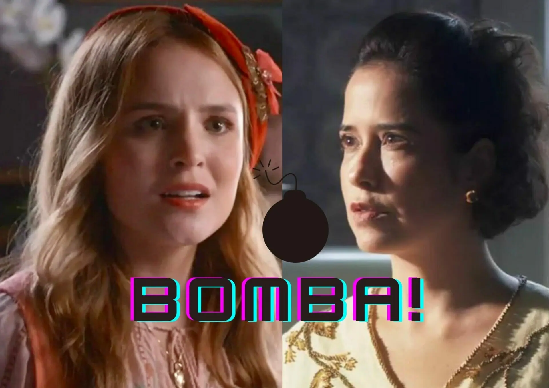 Isadora (Larissa Manoela) e Heloísa (Paloma Duarte) de Além da Ilusão