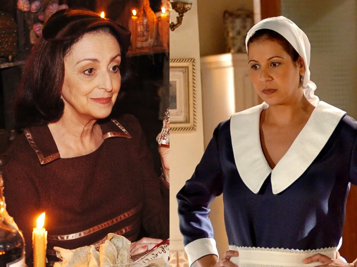 Débora (Ana Lúcia Torre) e Zulmira (Carla Daniel) em Alma Gêmea