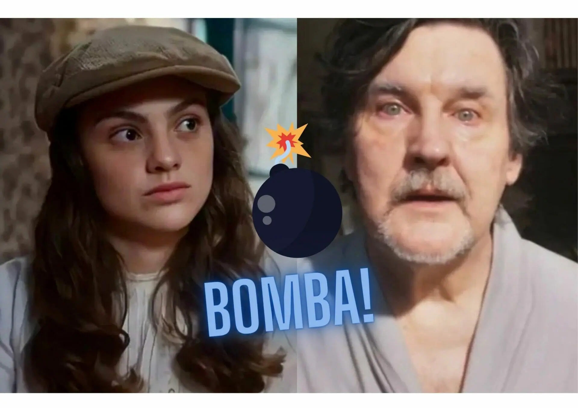 Olívia (Debora Ozório) e Matias (Antônio Calloni) em Além da Ilusão