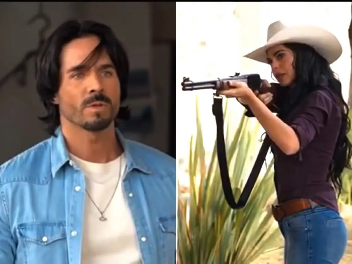 Fernanda (Livia Brito) e Rafael (José Ron) de A Desalmada