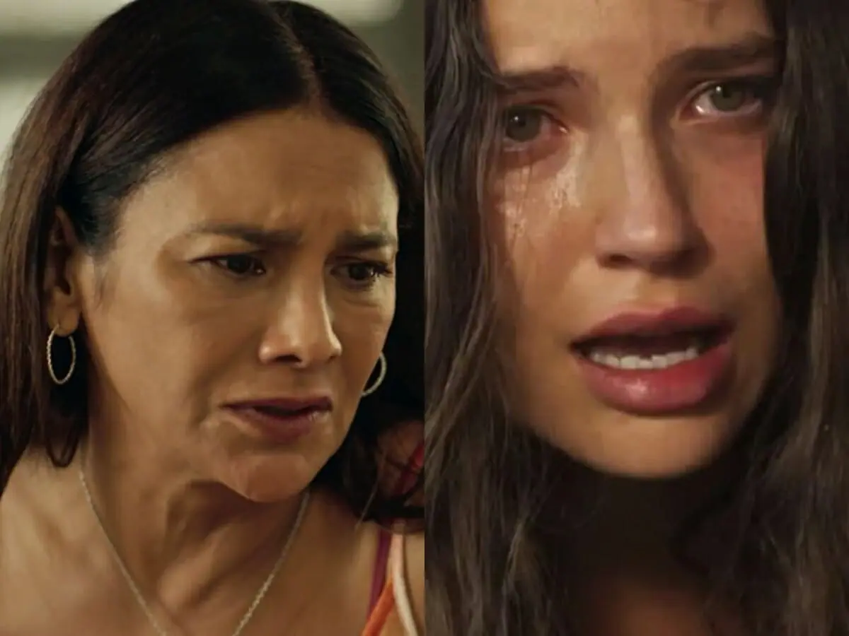 Filó (Dira Paes) e Juma (Alanis Guillen) de Pantanal