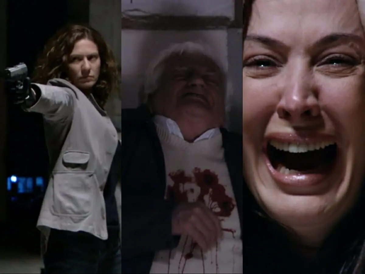 Flora (Patrícia Pillar), Salvatore (Walmor Chagas) e Donatela (Claudia Raia) de A Favorita