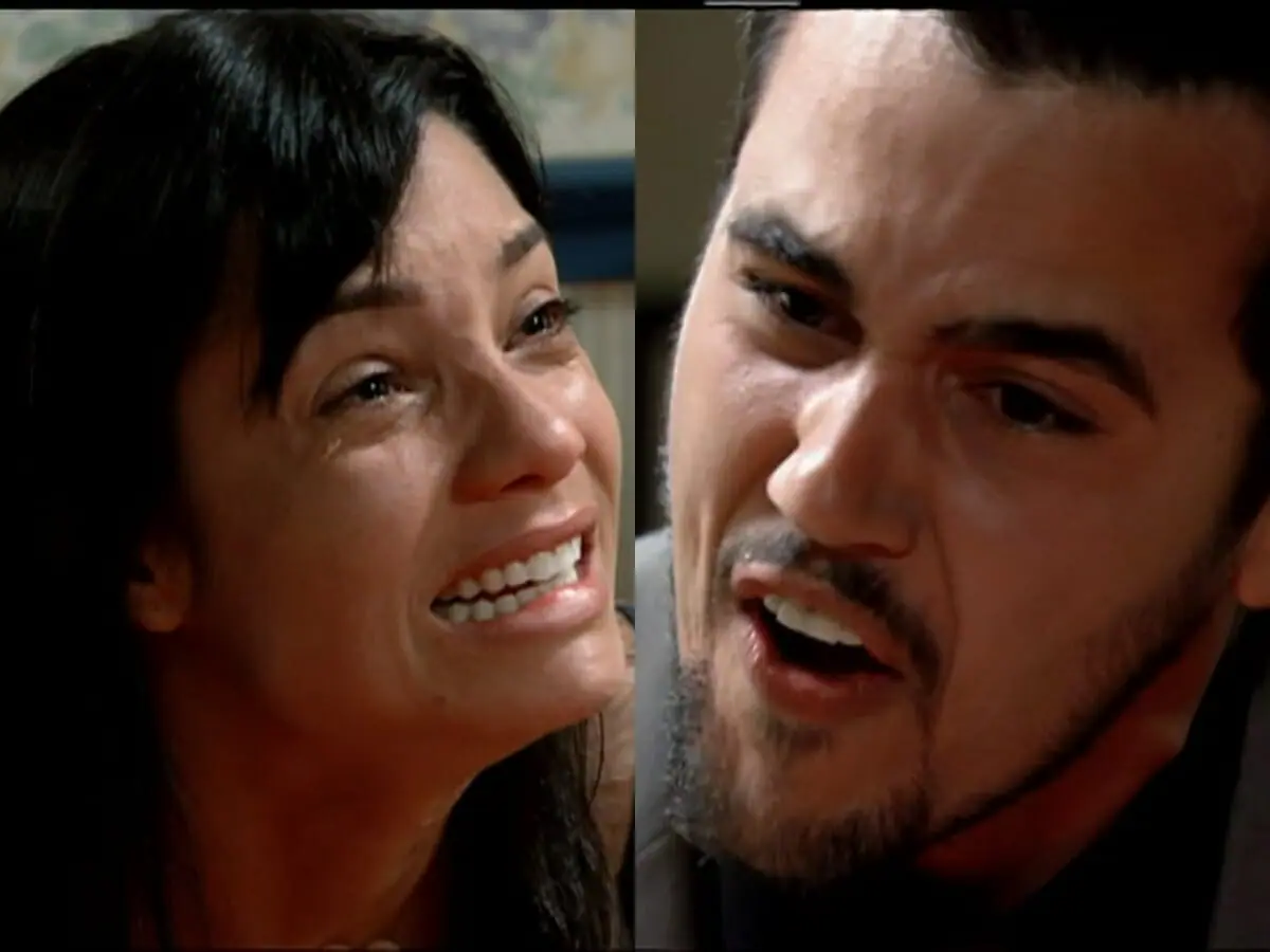 Ivonete (Amandha Lee) e Tomás (Bruno Ferrari) de Chamas da Vida