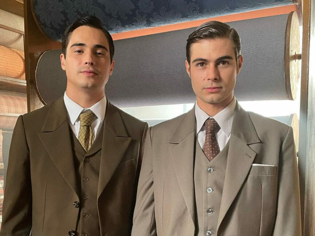 Joaquim (Danilo Mesquita) e Davi (Rafael Vitti) em Além da Ilusão