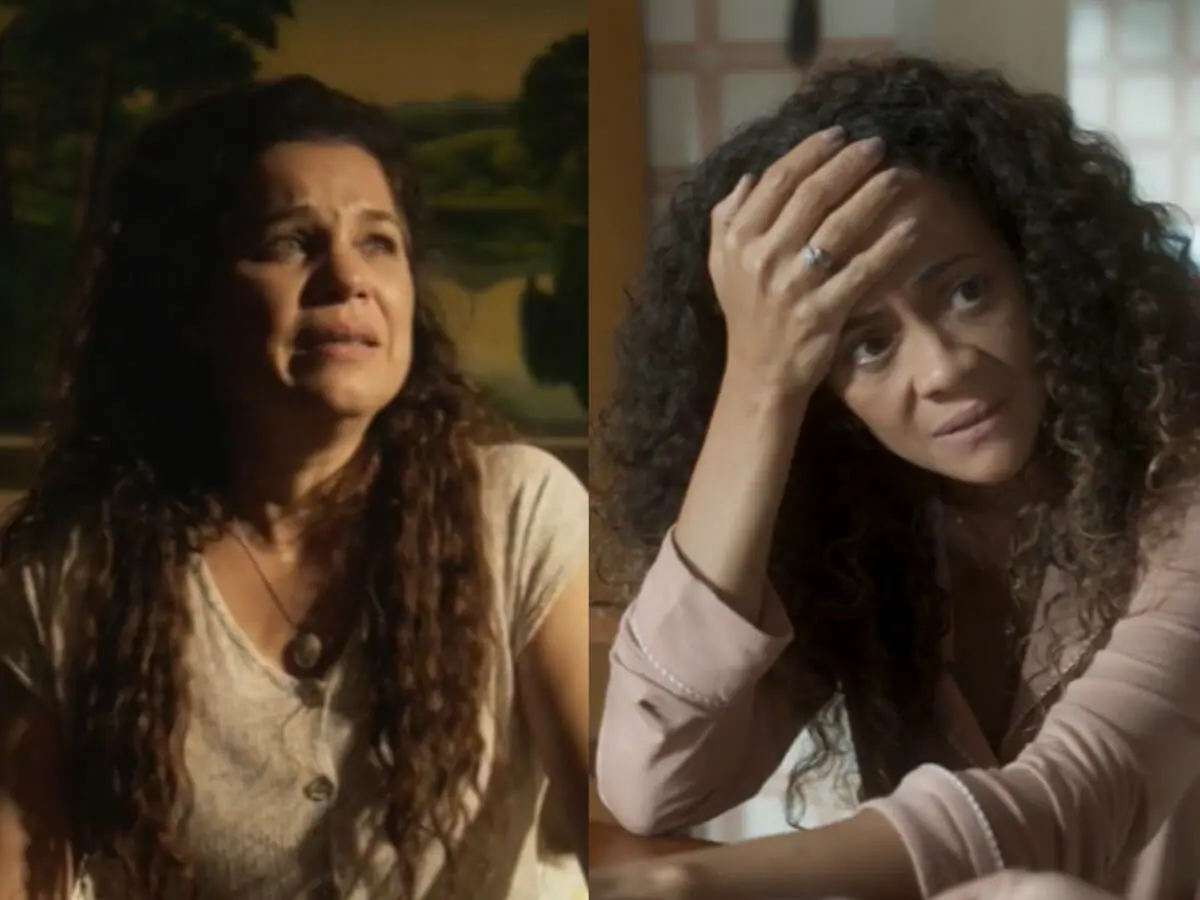 Maria Bruaca (Isabel Teixeira) e Zuleica (Aline Borges) em Pantanal