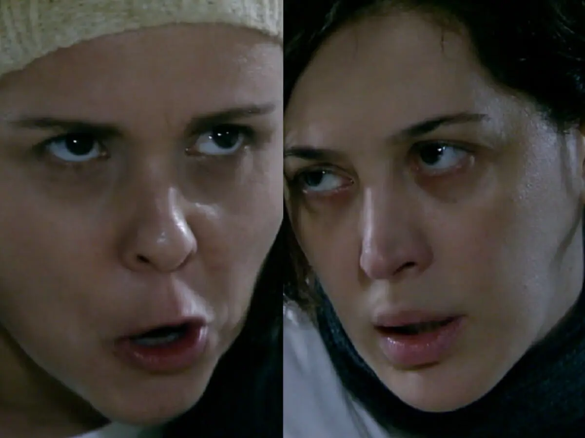 Diva (Giulia Gam) e Donatela (Cláudia Raia) em A Favorita