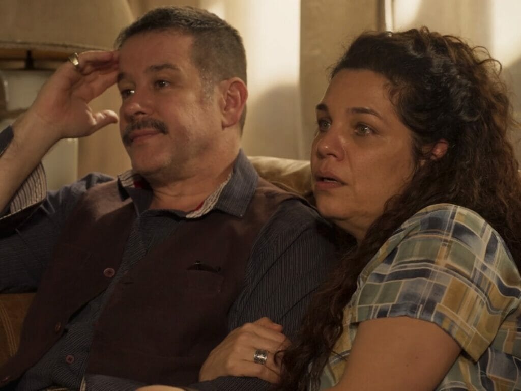 Ten&oacute;rio (Murilo Ben&iacute;cio) e Maria Bruaca (Isabel Teixeira) de Pantanal