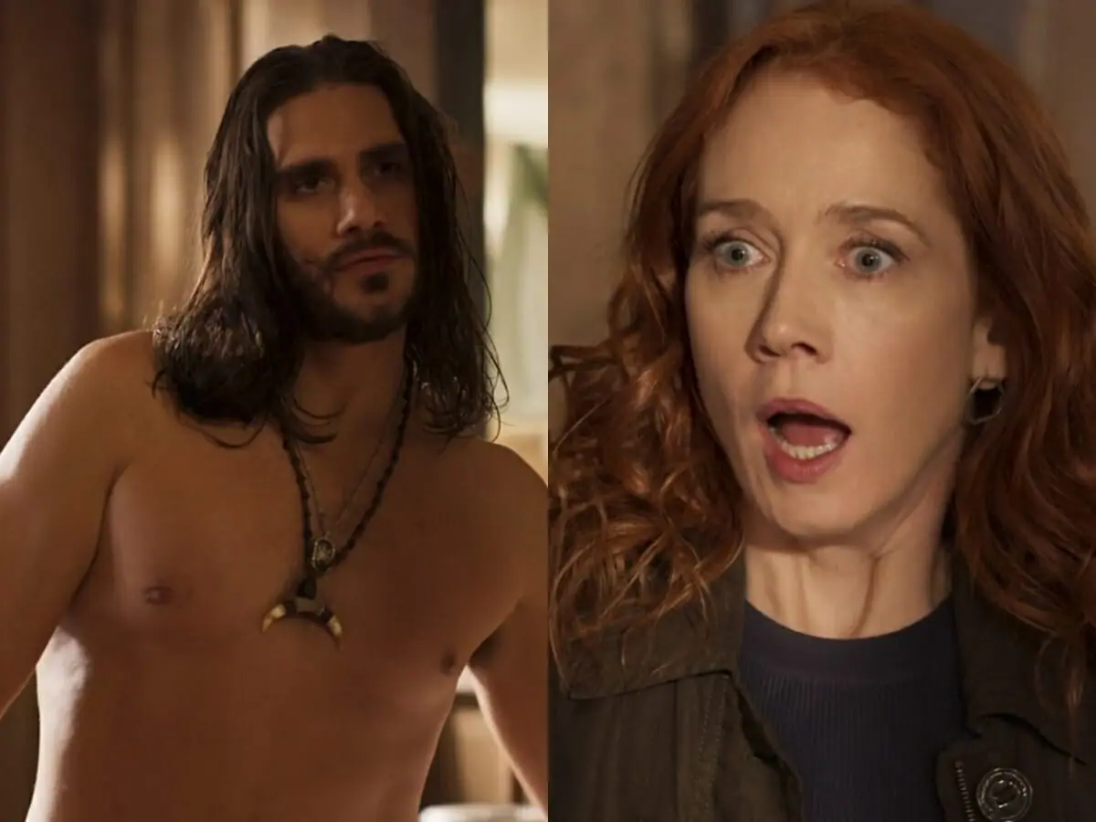 Trindade (Gabriel Sater) e Irma (Camila Morgado) de Pantanal