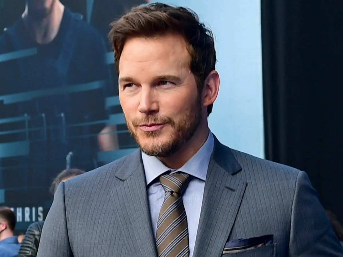 O ator Chris Pratt em evento de lançamento de A Lista Terminal