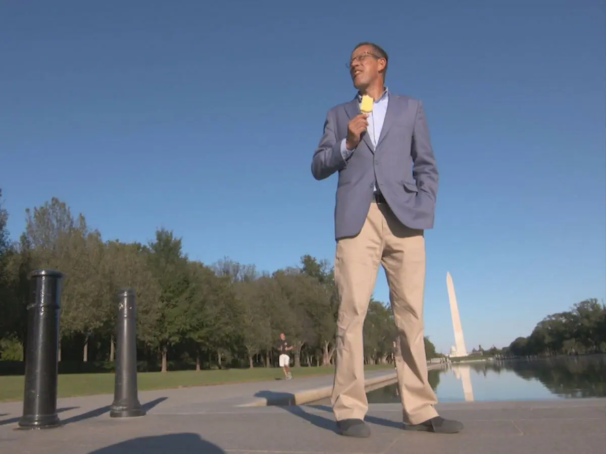 Richard Quest no programa Maravilhas do Mundo