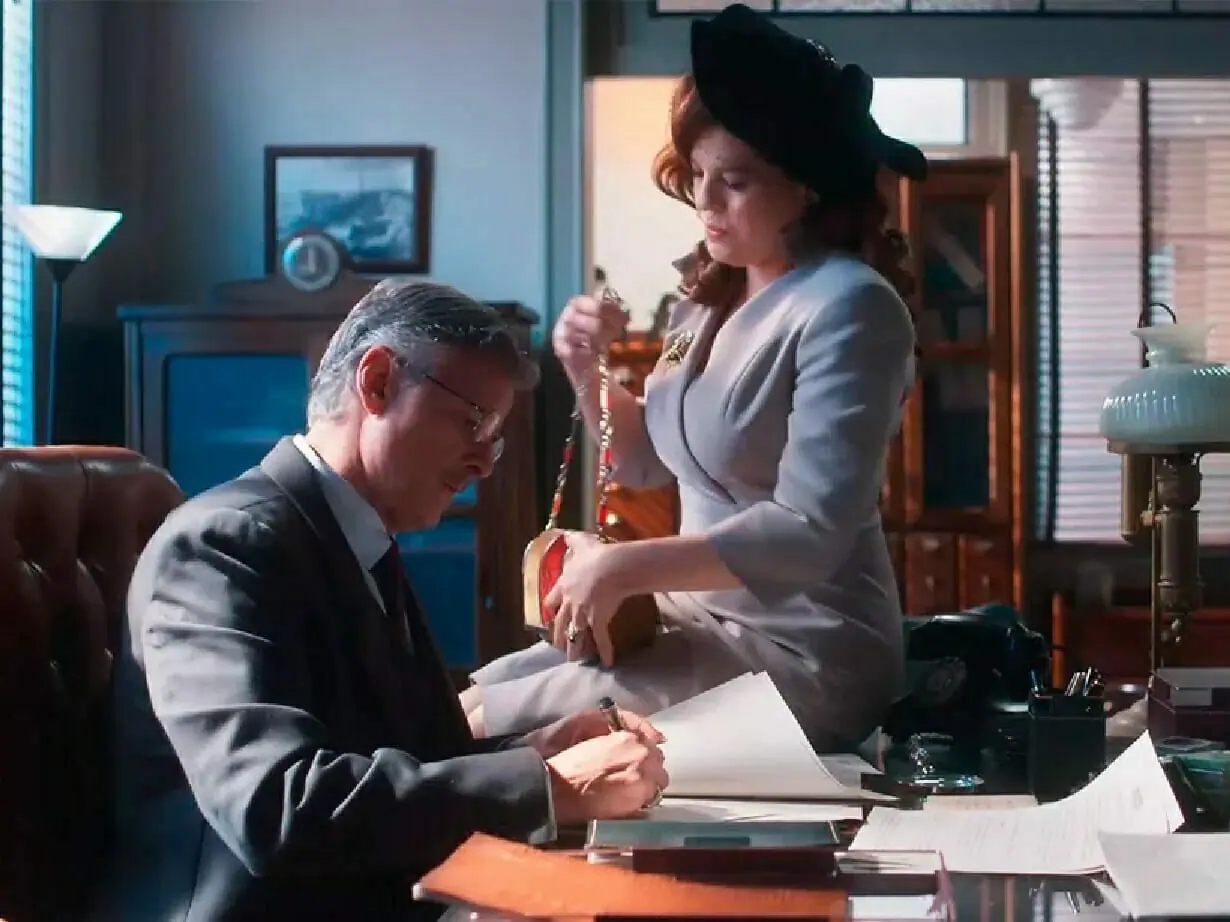 Eugênio (Marcello Novaes) e Úrsula (Bárbara Paz) em Além da Ilusão