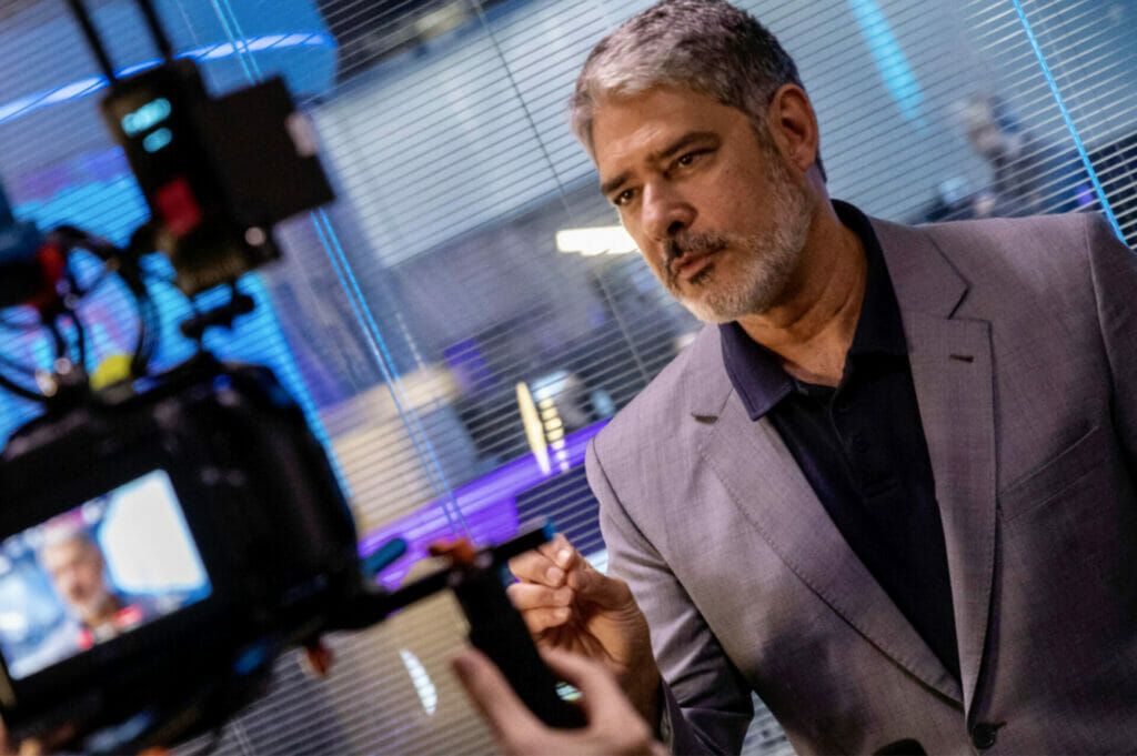 William Bonner nos bastidores do Jornal Nacional