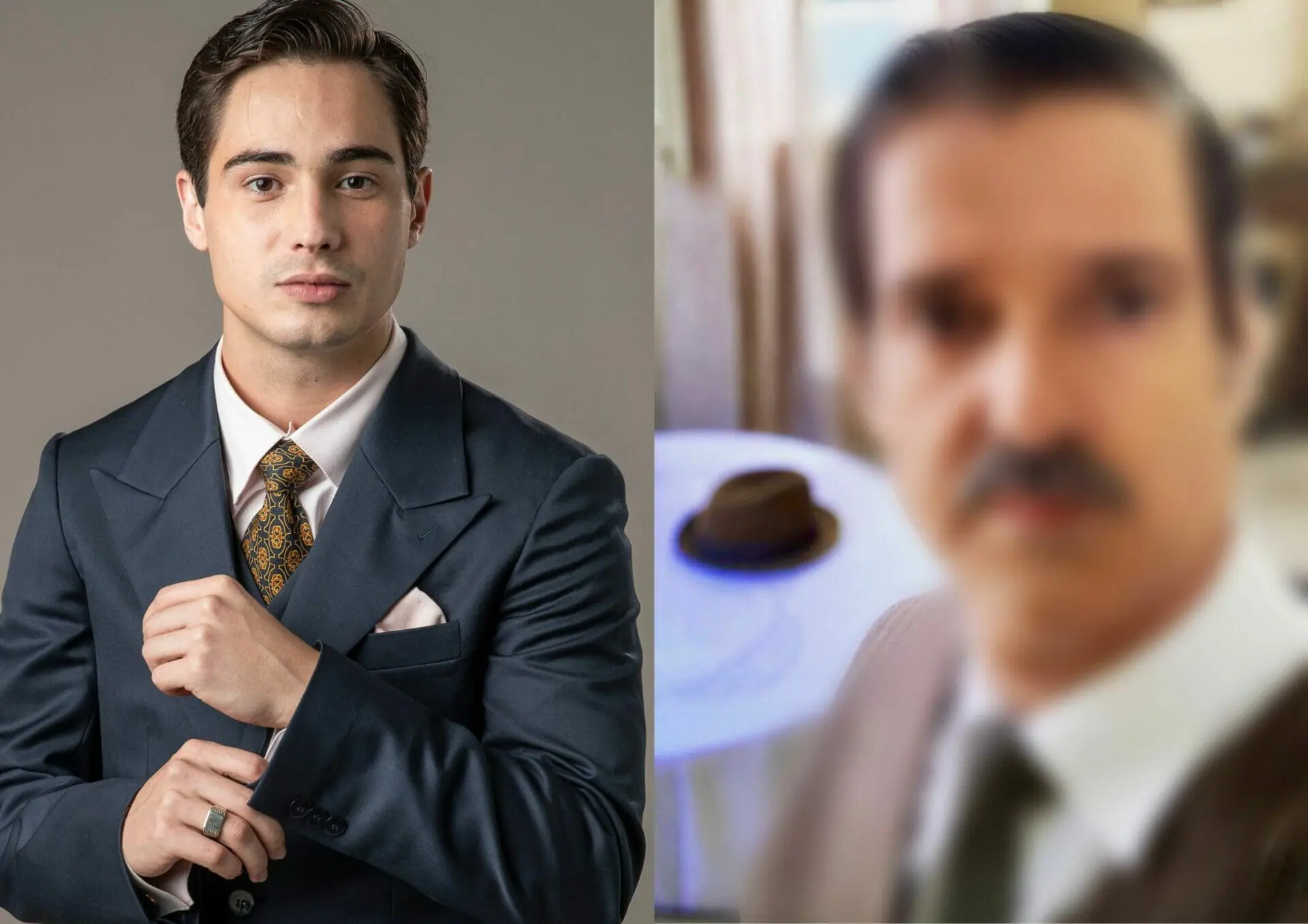 Joaquim (Danilo Mesquita) e Alfredo Gomes (Antônio Fragoso) em Além da Ilusão