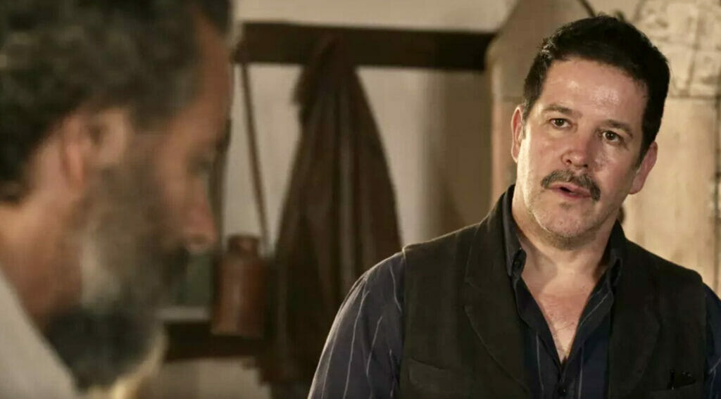 Tenório (Murilo Benício) e José Leôncio (Marcos Palmeira) em Pantanal