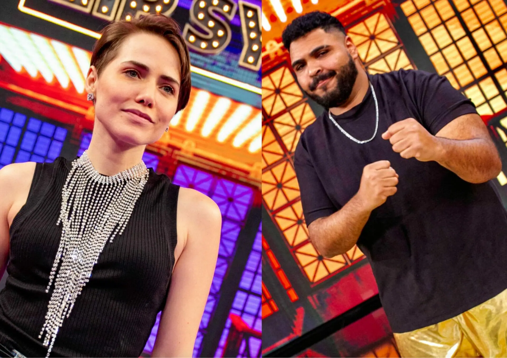 Leticia Colin e Paulo Vieira duelam na Batalha de Lip Sync