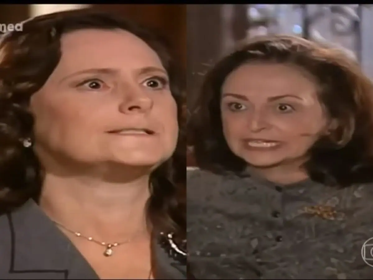 Agnes (Elizabeth Savala) e Débora (Ana Lucia Torre) de Alma Gêmea