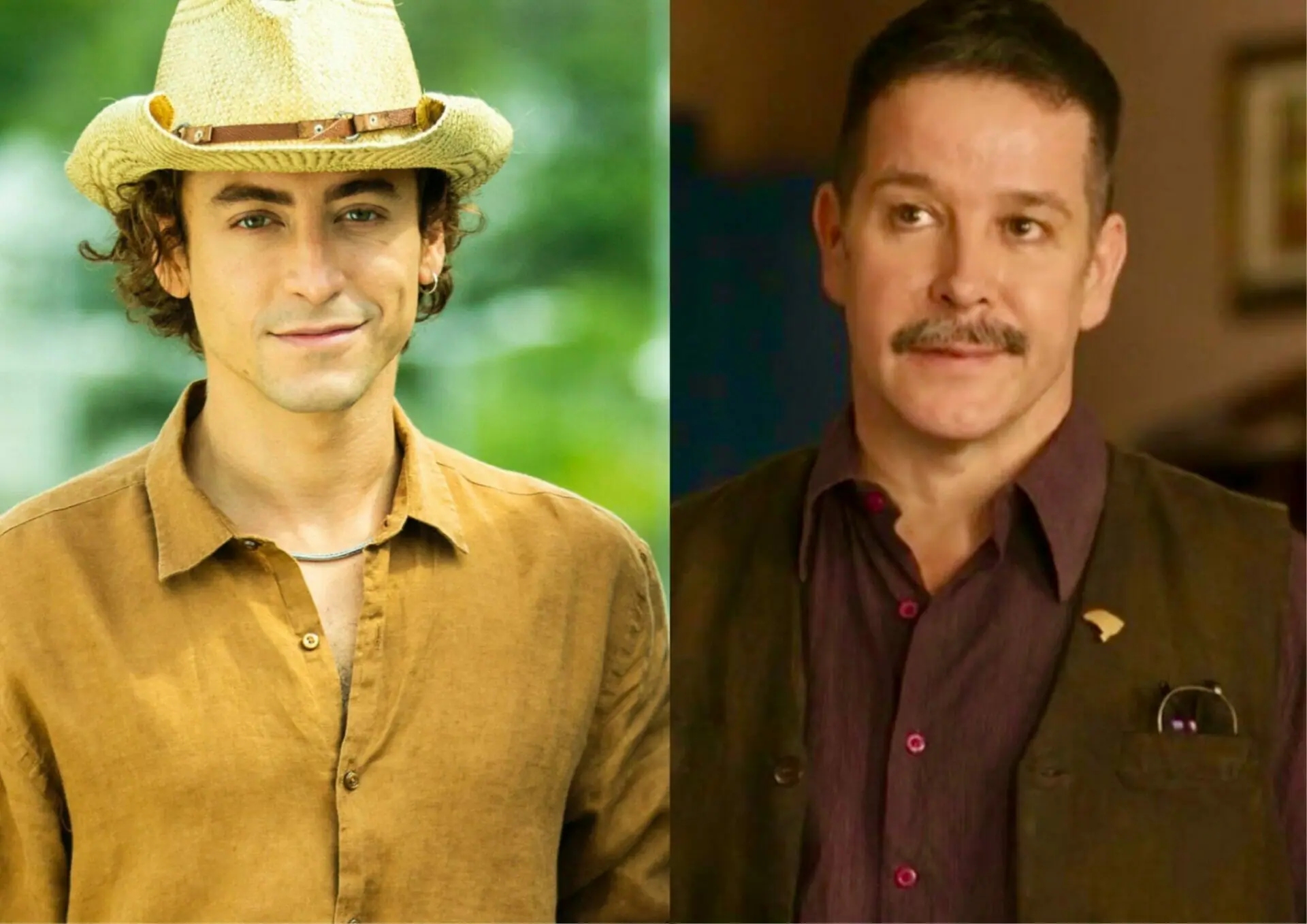 Jove (Jesuíta Barbosa) e Tenório (Murilo Benício) em Pantanal