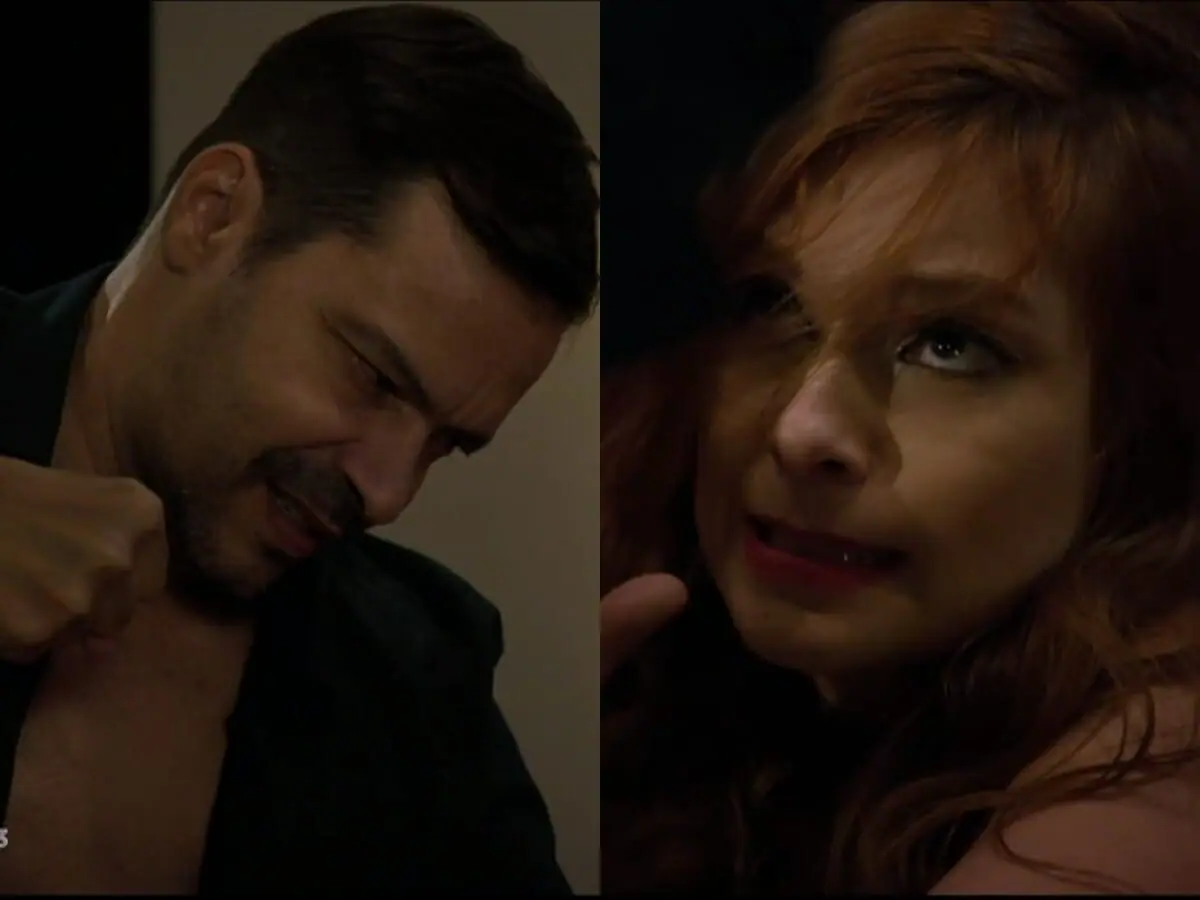 Bernardo (Heitor Martinez) e Poderosa (Day Mesquita) de Amor Sem Igual