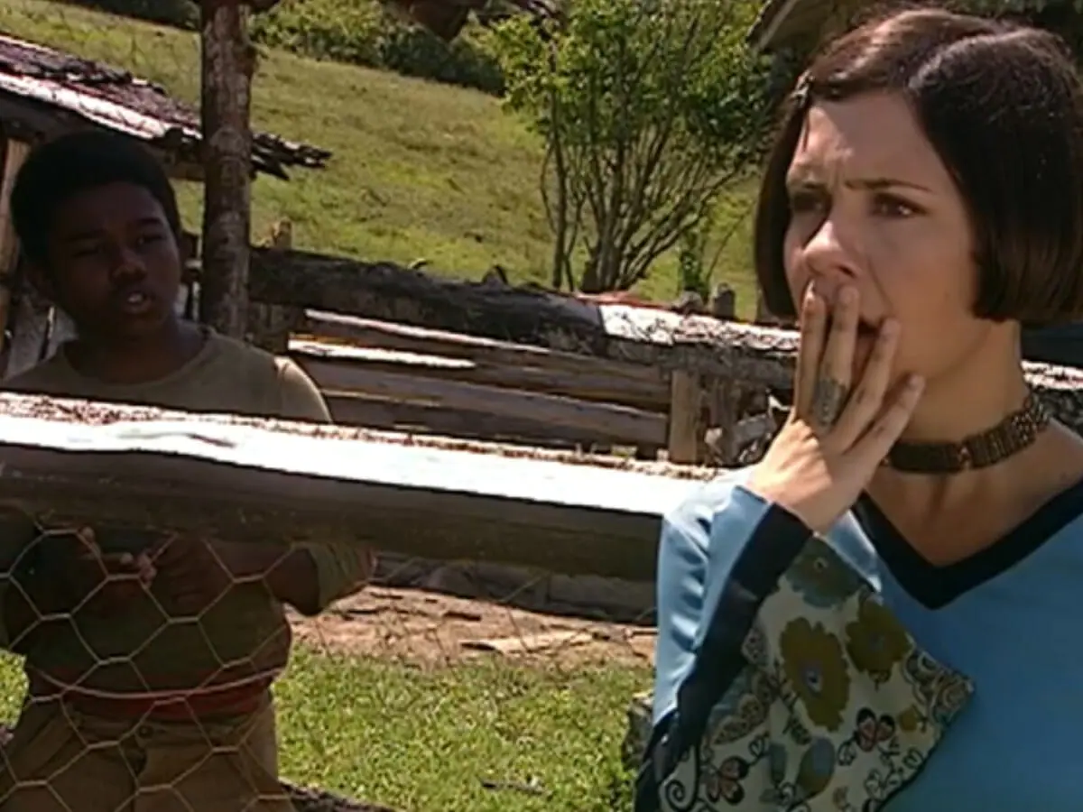 Buscapé (Luiz Antônio) e Catarina (Adriana Esteves)
