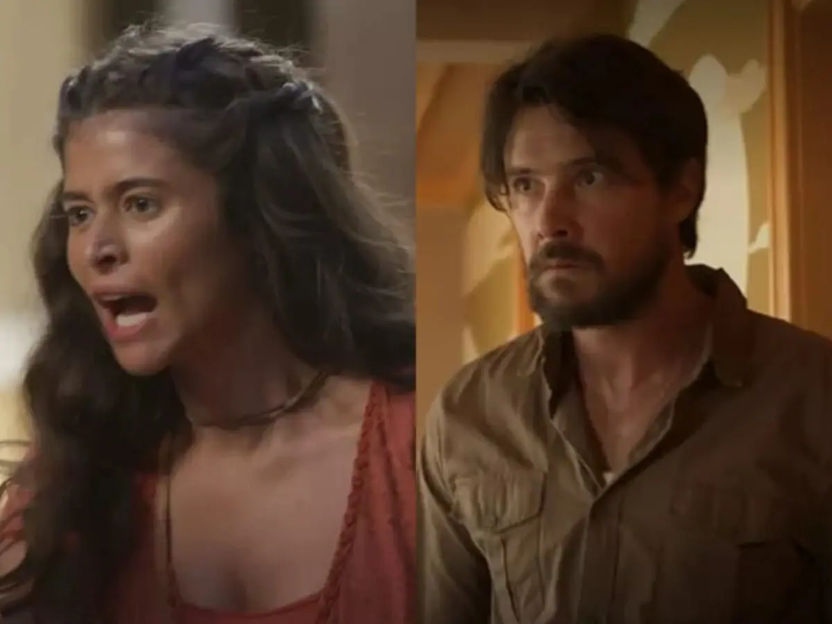 Candoca (Isadora Cruz) e Zé Paulino (Sergio Guizé) de Mar do Sertão
