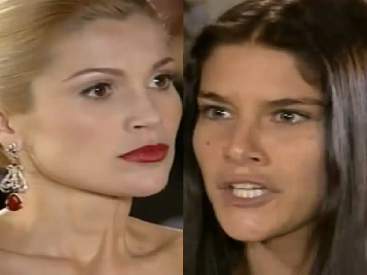 Cristina (Flávia Alessandra) e Serena (Priscila Fantin) de Alma Gêmea